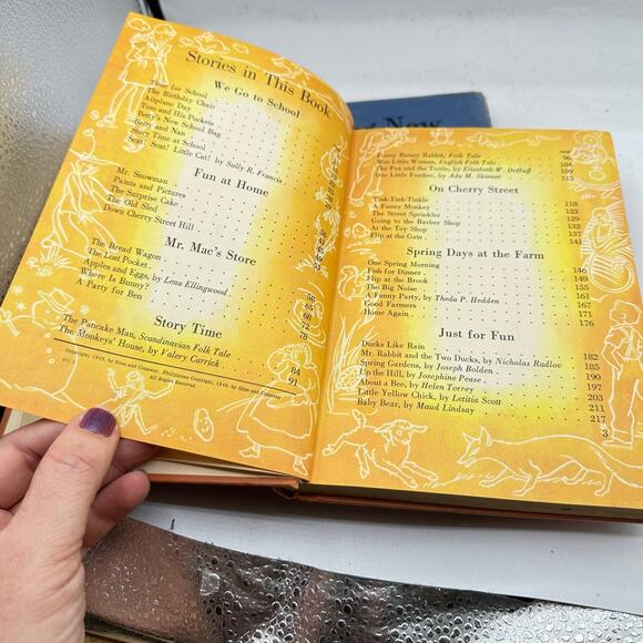 X5 Ginn and Company books vintage School Reading Text midcentury 1940s - Picture 7 of 12